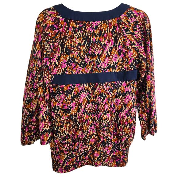 DVF Diane Von Furstenberg Womens Darcey Silk Blouse Size 2 Quiet Luxury Designer - Picture 8 of 8